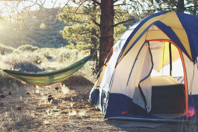 Schlafsack-Unterlage fürs Camping