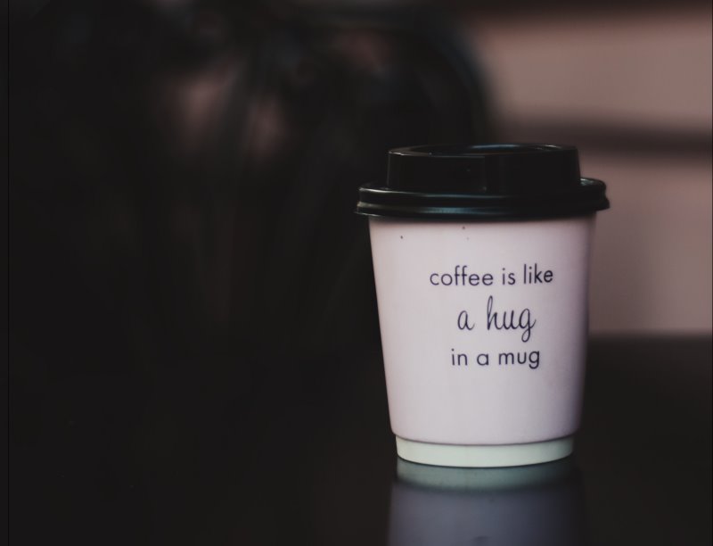 coffee is like a hug in a mug