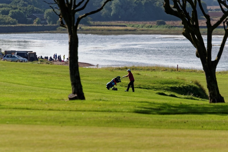 Ein Push Golftrolley