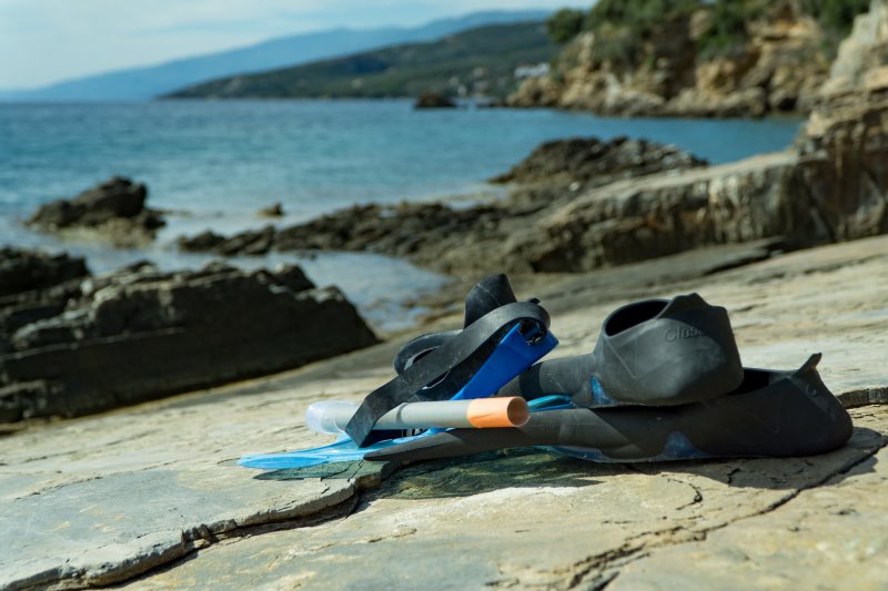 Schwimmflossenset im Test
