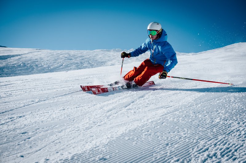 Skifahrer Skischuhheizung im Test