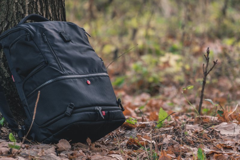 Rucksack im Wald Rucksack im Wald