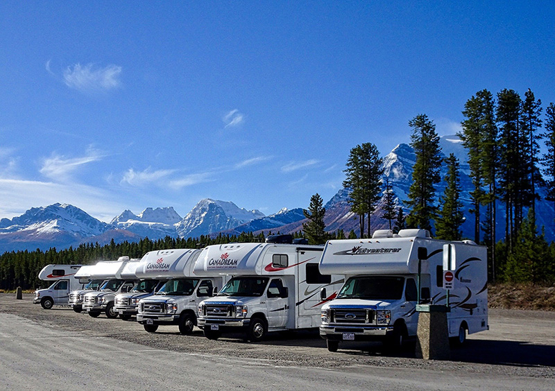 Camping: Viele Wohnmobile