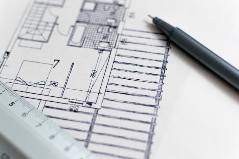 architektonische Blaupause