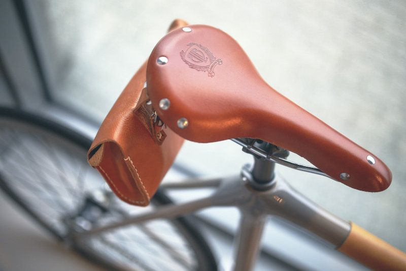 Vintage Rennrad-Sattel mit Tasche Rennrad-Sattel Vintage