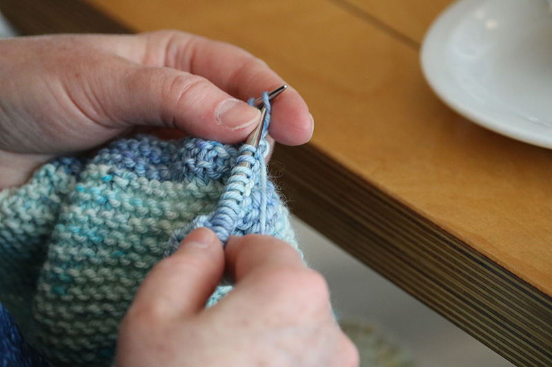 Rundstricknadel stricken