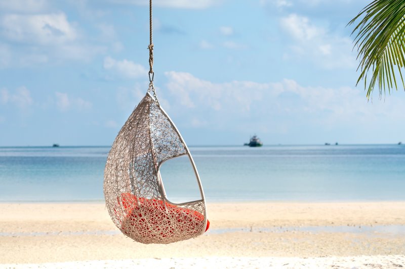 Hängesessel Outdoor am Strand