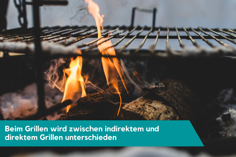 Grillen mit offener Flamme