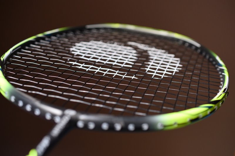 Der Rahmen eines Badmintonschlägers Badmintonschläger