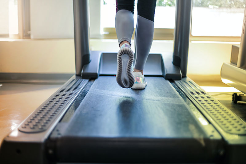 Laufband in Verwendung