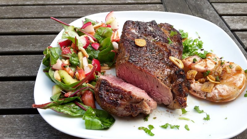 Steak vom Oberhitzegrill Steak vom Oberhitzegrill