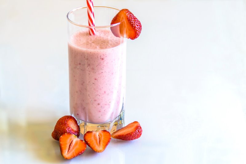 Whey Isolat Erdbeer-Proteinshake