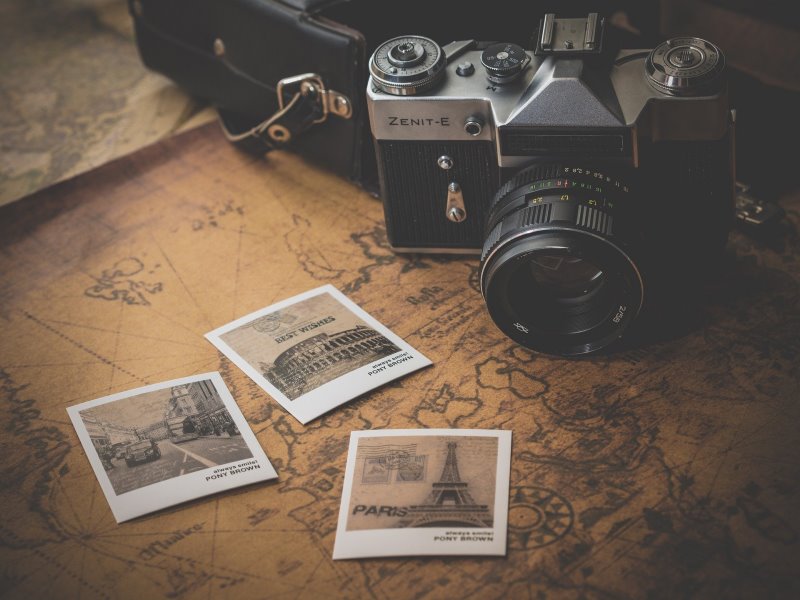 Kamera und Polaroid Bilder Kamera und technische Dinge