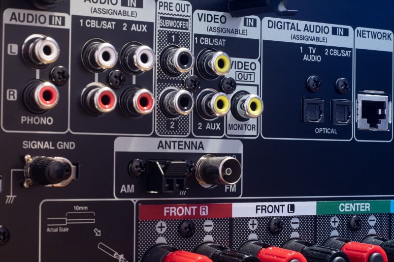 AV-Receiver 5.1 Anschlüsse