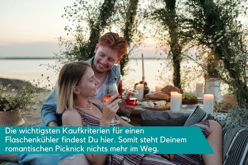 Flaschenkühler für romantisches Picknick
