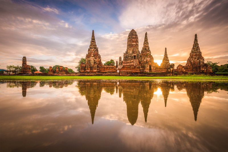 Thailand Packliste für eine Reise nach Ayutthaya Tempelruine in Ayutthaya in Thailand