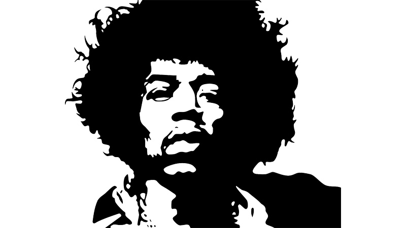 Portrait Jimi Hendrix Portrait Jimi Hendrix