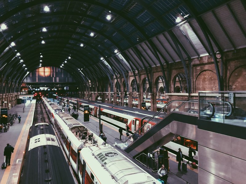 Kings Cross Bahnhof Bahnhof Kings Cross in London