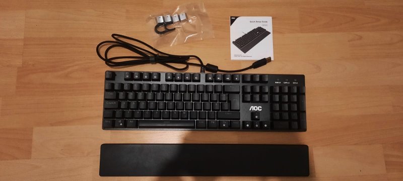 Der Lieferumfang der Gk500 Tastatur.