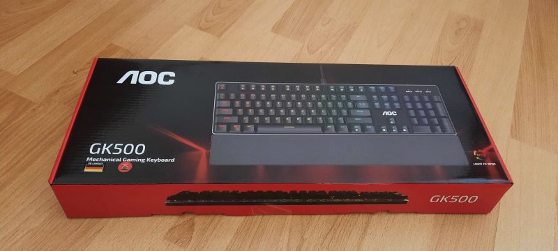 GK500 Tastatur in ihrer Originalverpaackung