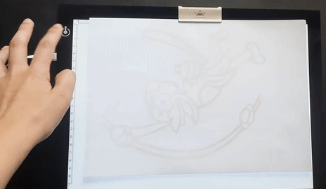 Helligkeit des L4S LED Pads wird in einem Gif dargestellt