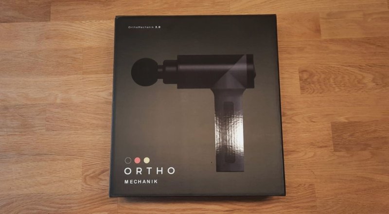 3.0 Massagepistole in ihrer Verpackung.