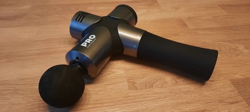 Vollansicht der Pro Massagepistole